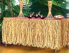 Kids Import Raffia Table Skirt 