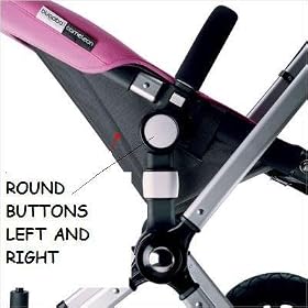 BUGABOO REPAIRSET SEAT FRAME ROUND KNOBS