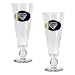San Diego Padres MLB 2pc Pilsner Glass Set with Baseball on stem - Oval Logo by Great American Products