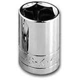 SK Hand Tool 40017 6 Point 17mm Drive Deep Socket, 1/2-Inch, Chrome [並行輸入品]