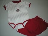 Ohio State Buckeyes Baby Creeper and Skirt