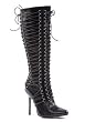 4 Inch Knee High Multi Ring And Strap Boot Women'S Size Shoe