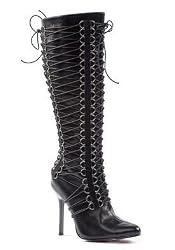 4 Inch Knee High Multi Ring And Strap Boot Women'S Size Shoe