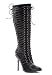 4 Inch Knee High Multi Ring And Strap Boot Women'S Size Shoe