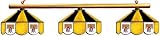 Pittsburgh Pirates Pool Table Light - Stained Glass Shades