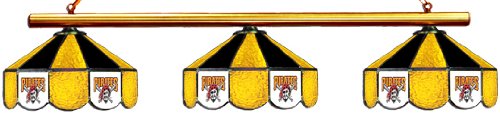 Pittsburgh Pirates Pool Table Light - Stained Glass Shades