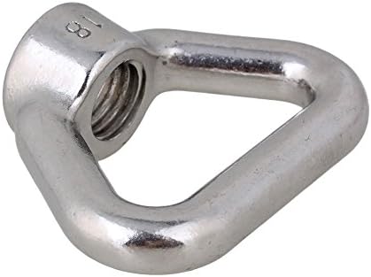 CNBTR Silver 304 Stainless Steel Triangle Shape M18 Lifting Eye Nut Thread Eye Nut Ring