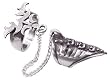 Spike & Chain Skulls Pewter Slave Ring