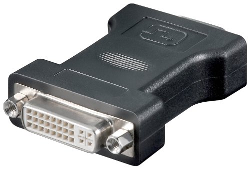 1aTTack.de 1aTTack DVI/VGA Adapter (DVI (24+5) Buchse auf 15 polig VGA HD-Stecker) schwarz