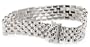 14k White Gold 5 Row Italian Panther Bracelet, 7"