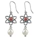 Pink Coral Cultured Freshwater Pearl Earrings