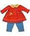 : Le Top *Zoo Friends* Red Tunic & Pant Set