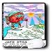 Londons Times Funny Food Coffee other Digestibles - Jake Strawberry, Climber, Eaten - Mouse Pads Image