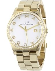 Marc by Marc Jacobs Womens MBM3045 Henry Glitz White Dial Watch