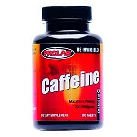 Prolab Caffeine, Maximum Potency, 200 mg, Tablets, 100 tablets by Pro Lab