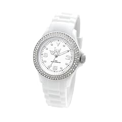 Ice-Watch Unisex-Armbanduhr Medium Stone Sili Weiss ST.WS.U.S.09