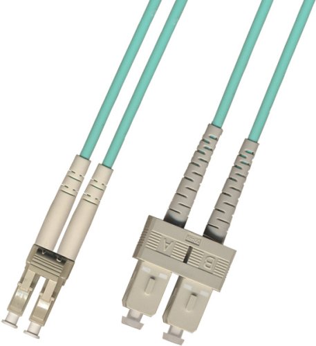 10M Multimode Duplex 10 Gigabit Fiber Optic Cable (50/125) - LC to SC