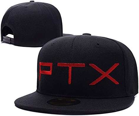 Pentatonix PTX Band Logo Adjustable Snapback Embroidery Hats Caps - Black/Red