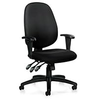 Black Offices to Go Multifunction Chair with Arms