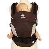 Porte bébé ergonomique bio Manduca Chocolat