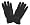 Fleece-Fingerhandschuhe mit Besatz schwarz S