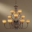 Minka Raffine Aged Patina 12 Light Chandelier 1968-243