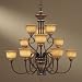 Minka Raffine Aged Patina 12 Light Chandelier 1968-243