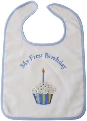 Tickle Toes - My First Birthday Blue Bib