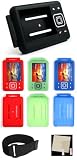 PCMICROSTORE Brand Creative Lab Zen Small Wonder 4gb 8gb 16gb Premium Silicone Skin Case Cover with Belt Clip - 15 Adjustable Sports Armband - Screen Protector Shield