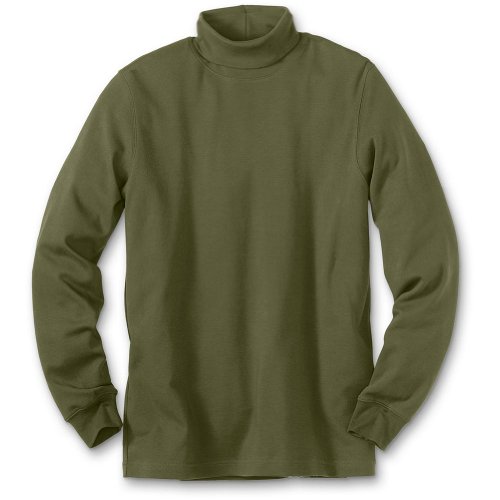 Eddie Bauer Classic Fit Interlock Turtleneck, Artichoke S Regular Eddie Bauer Classic Fit Interlock Turtleneck, Artichoke S Regular