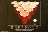 BEER PONG - 24x36 - ART PRINT / POSTER