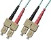 10M Multimode Duplex 10 Gigabit Fiber Optic Cable (50/125) - SC to SC.