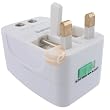 Universal World Wide Travel Charger Adapter Plug, White