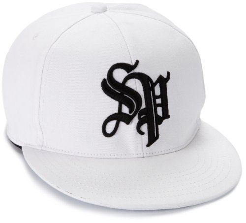 Southpole Young Men's Free Baseball Cap Gift with Cross Graphic Logo Tee, White, X-Large