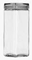 Anchor Hocking Square Canister with Aluminum Lid 1.5 Qt.