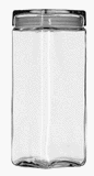 Anchor Hocking 85753 Stackable Square Jar by Anchor Hocking
