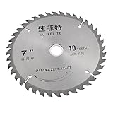 uxcell ソーブレード　鋸刃　アロイ　シルバートーン　40個歯　1個