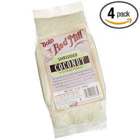 Bob's Red Mill Shredded Coconut Unsweetended, 12-Ounce Bags (Pack of 4) by Coconut