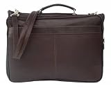 Piel Double Executive Computer Bag (Chocolate)