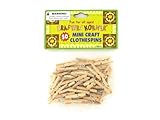 IMAGE OF Case Of 144 - 50 Pack Miniature Crafting Wood Clothespins