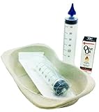 STERILE 60ml EAR SYRINGE, CATCH BASIN & 10ml MEDICAL GRADE OLIVE OIL WITH FREE DROPPER