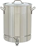 Bayou Classic 1064 Stainless 16-Gallon Stockpot with Spigot and Vented Lid