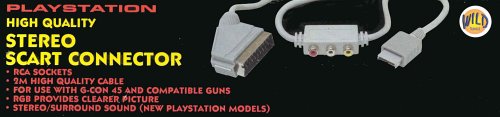 Childrens Toyshop  Video Games : Scart Cable - Blue