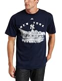 MLB Men's New York Yankees Big City Dreams Short Sleeve Basic Tee (Athletic Navy, Large)