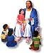 Jesus Seated with Four Children Flannelboard Figures - Kit