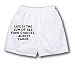 White Boxer Short with Life is the sum of all your choices. - Albert Camus