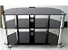 Black Glass Chrome Lcd Plasma Tv Stand GT3 32