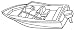 Stearns Premium Custom Fit Boat Cover for V-Hull Outboard Boats - 17ft. length; 85in. beam, Model# 80273