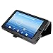 Evecase Leather Folio Stand Case Cover with Magnetic Closure for E-Fun Nextbook NX700QC16G and Nextbook Ares 7 Tablet (2015 Model NXA7QC132) - Black