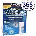 Kirkland Signature Non Drowsy Allerclear Loratadine Tablets, Antihistamine, 10mg, 365-Count